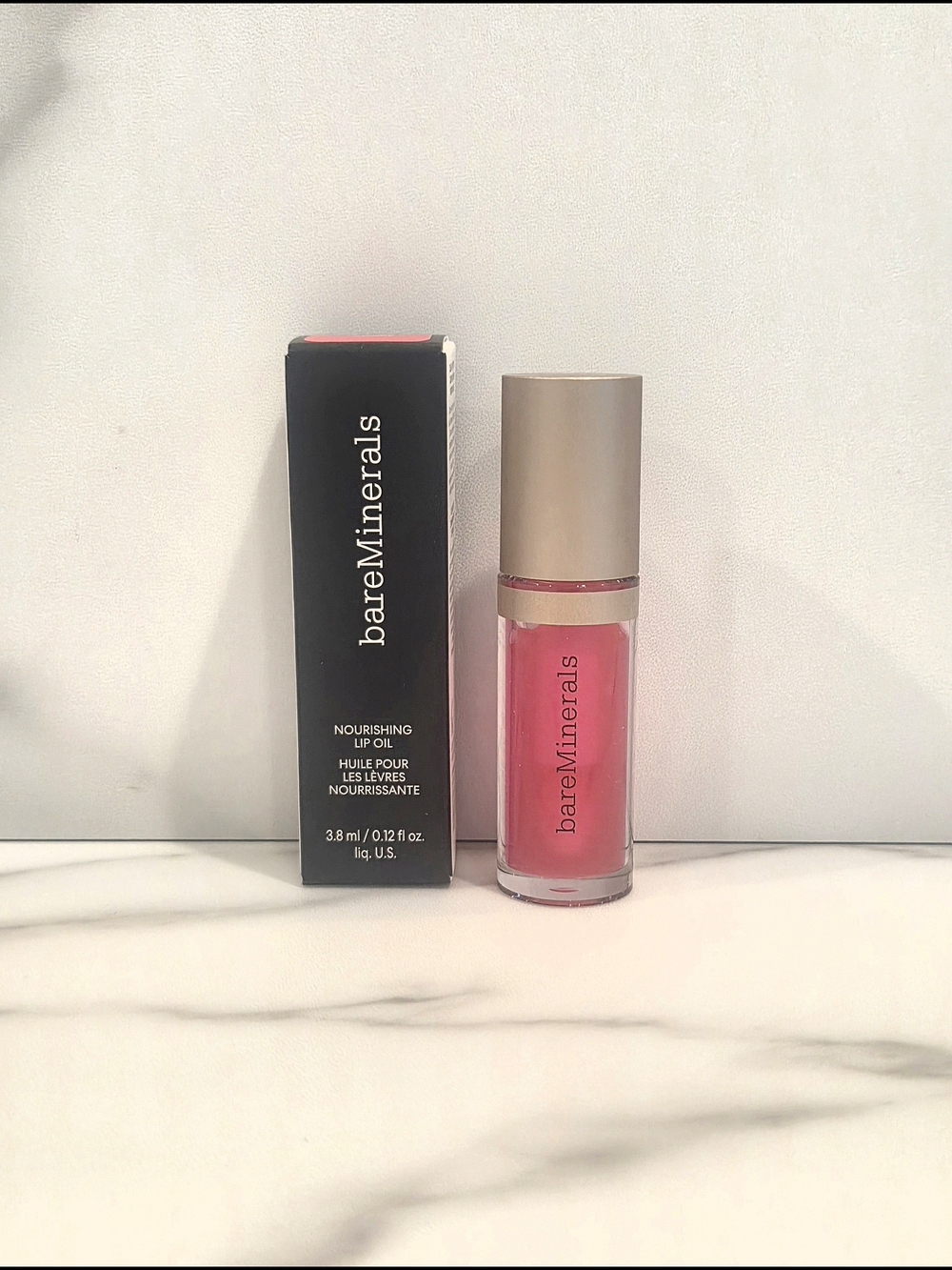 bareMinerals Nourishing Lip Oil in Bright Pink